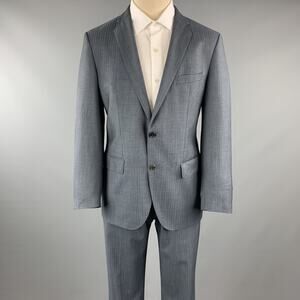HUGO BOSS 38 Navy Lana Wool Notch Lapel 32 x 30 Suit